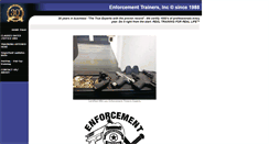 Desktop Screenshot of enforcementtrainers.com